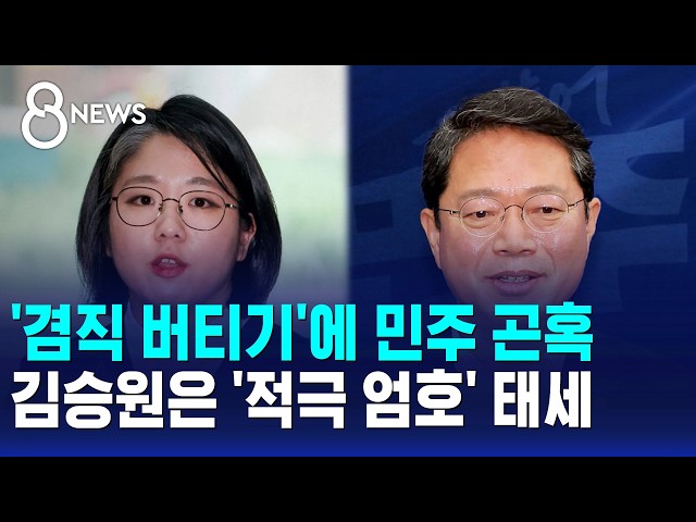 '겸직 버티기'에 민주 곤혹..김승원은 '적극 엄호' / SBS 8뉴스