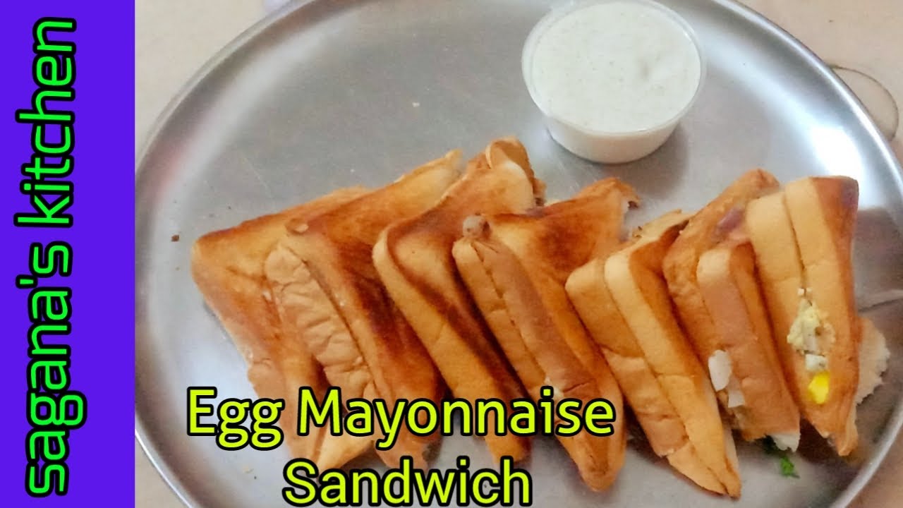 How to make Egg Mayonnaise Sandwichமயோனஸ் பிரெட் சாண்ட்விச் செய்வது