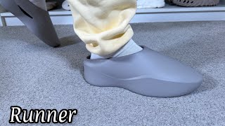Fear of God Runner Concrete Review& On foot - YouTube