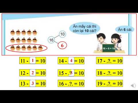 Phép trừ có hiệu bằng 10 - Tiết 34