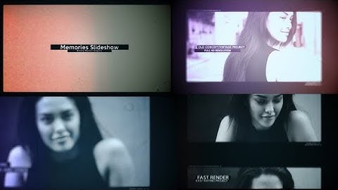 After Effects Template: Memories Slideshow