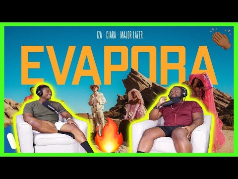 Iza, Ciara And Major Lazer - Evapora |Brothers Reaction!!!!