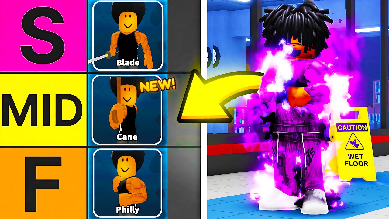 I Ranked Every Style in Roblox Fight In A School