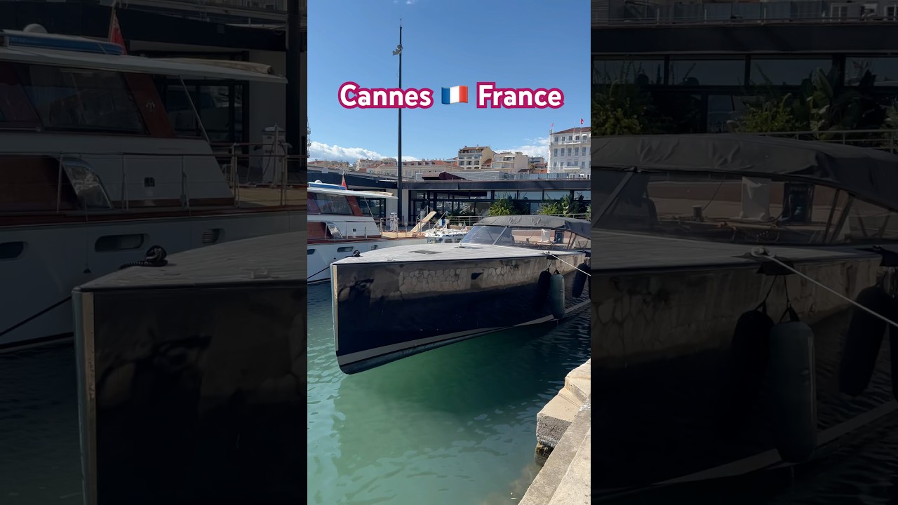 Port | Splendid | Cannes | Ville | Old town | France | 4K | Walking tour of the old town of Cannes |