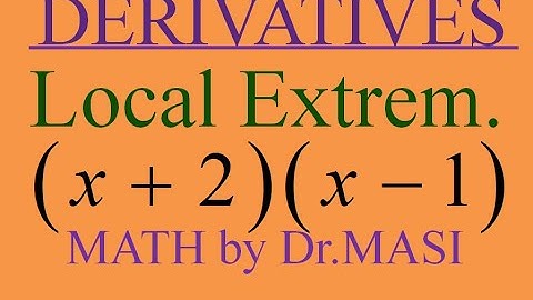 (x-1)(x+2) Increasing and Decreasing and Critical Points