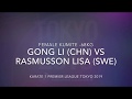 Karate 1 premier league female kumite 68kg gong li chn vs rasmusson lisa swe