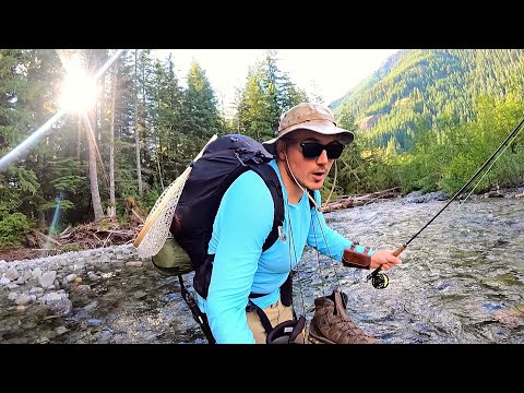 TROUT FISHING & Backpacking ALONE in REMOTE Mountains!!! (I used Bear  Spray) 