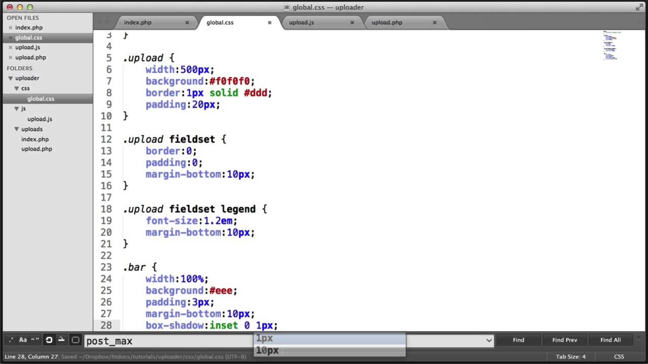 Multiple File AJAX Upload: Progress Bar (Part 5/10)