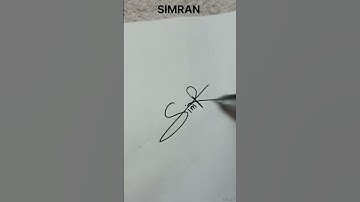 Simran name signature | ArTwarT                   #shorts