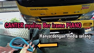 Canter nyuling berpiano, menjerit dan ngir - ngir, Tanpa menyetel komponen.