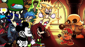 FNF Sansational But - Different Characters Sing It (Everyone Sings Sansational)