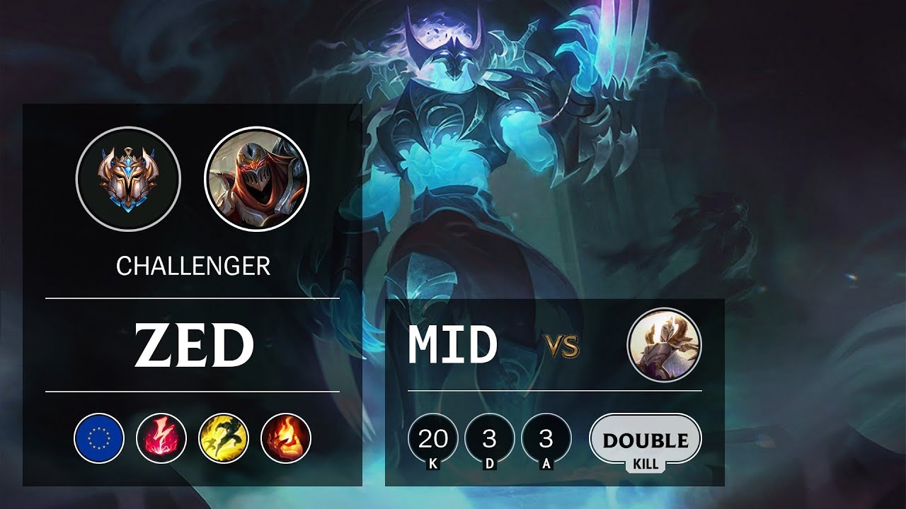 Zed Mid vs Kayle - EUW Challenger Patch 9.7