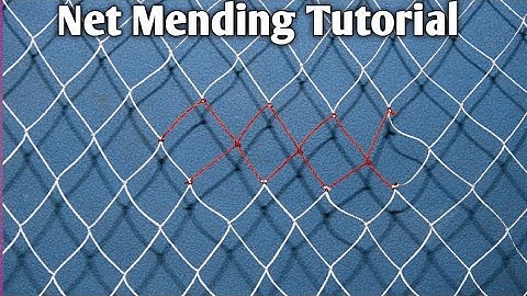 Net Mending Tutorial | Fishing Net Repair | Net Mending