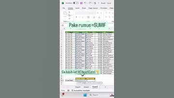 Cara rekap data penjualan di EXCEL pake SUMIF