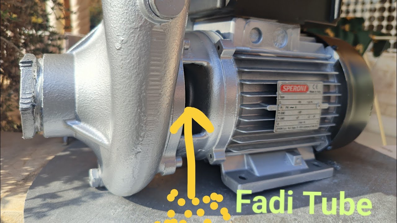 تنقيط وتسريب المياه من مقدمة المضخة وتلف اللباده الفاصله الجبنه micanical seal Speroni 2 Hp  Italy