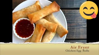 Healthy Air Fryer Egg Rolls Recipe with Raihana's Cuisines