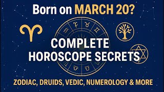 Born on March 20 – Complete Horoscope Secrets: Zodiac, Druids, Vedic, Numerology & More
