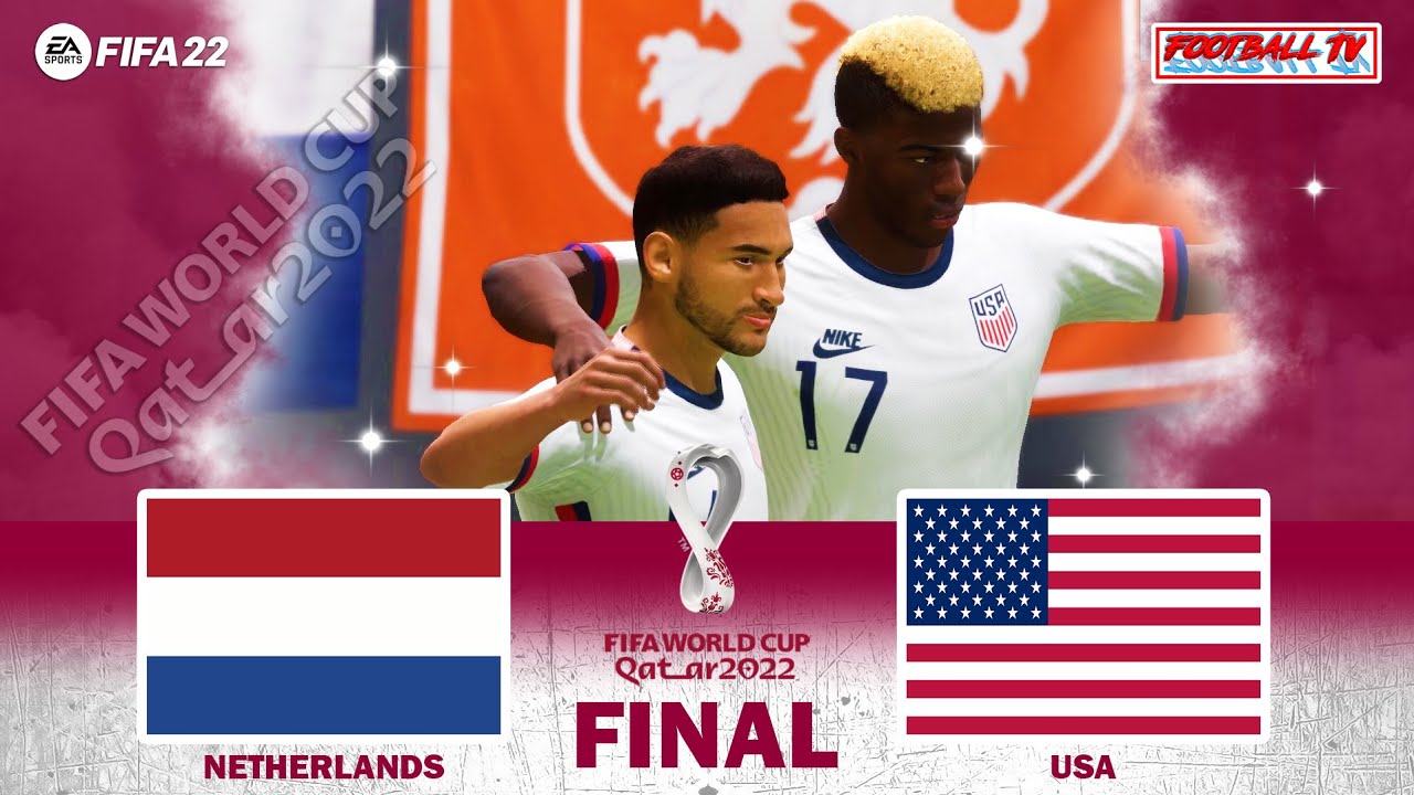 FIFA 22 NETHERLANDS vs USA Final FIFA World Cup 2022 Gameplay PC