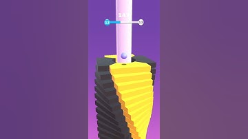 Helix Stack Jump Smash Ball Gameplay #shorts