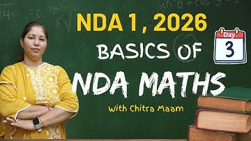 Start NDA 2026 Maths Strong 💂Day 3 | Basics Explained by Chitra Ma’am | THE TUTORS Academy  #ndaexam
