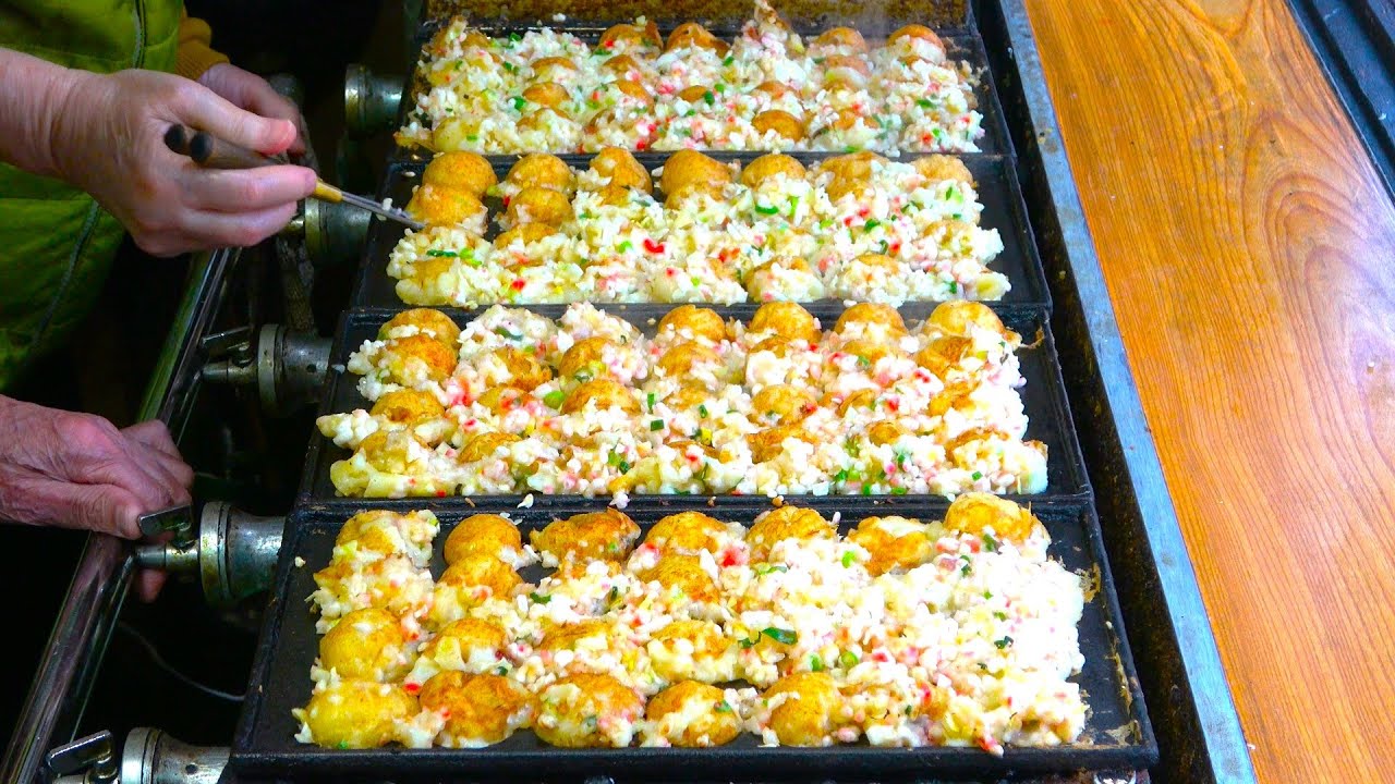 大阪のたこ焼き (たこ焼ふくちゃん) Japanese Takoyaki Osaka Kadoma