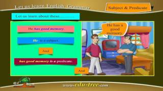 English Grammar Eng To Eng - Subject Predicate By Edutree Hd
