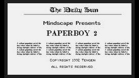 Paperboy 2 Review for the Commodore Amiga by John Gage