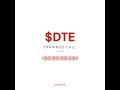 DTE Energy Co ($DTE) Q2 2025 Earnings Call
