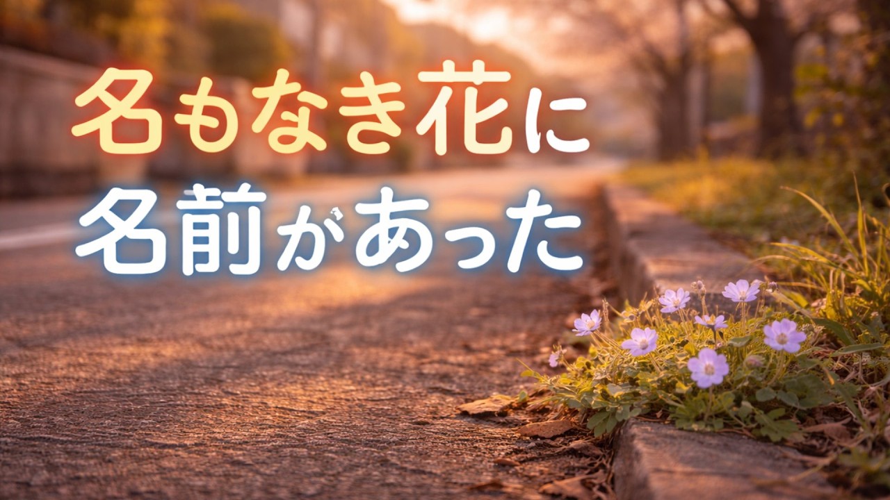散歩道で見つけた、名もなき花の名前を調べる喜び　ー静かな朗読ー