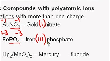 Naming Ionic Compounds Part III