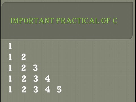 Patter using nested loop | Column in ascending order