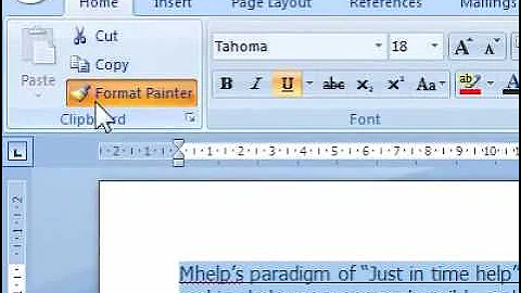 How to use Format Painter to copy formatting from one piece of text to another
