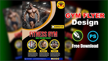 How to Create a Gym Club Flyer Design in Corel Draw | Corel Draw Tutorial For Beginners #cdr
