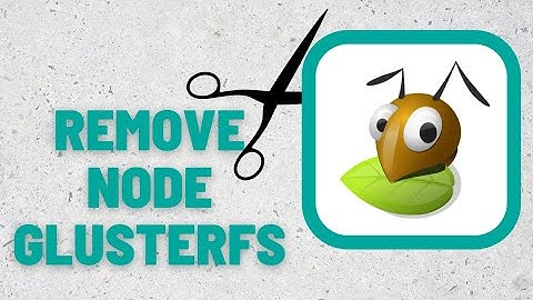 how to remove node from Glusterfs cluster
