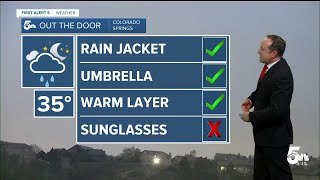 Tuesday's cold weather alerts will give way to rain and snow this evening