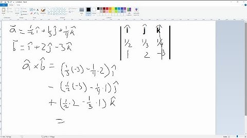 Find the cross product a ×b and verify that it is orthogonal to both a and b . a = 1/2…