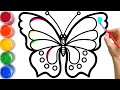 Bolalar uchun kapalak rasm chizish /Pисуем бабочку для детей /How to draw a butterfiy for children