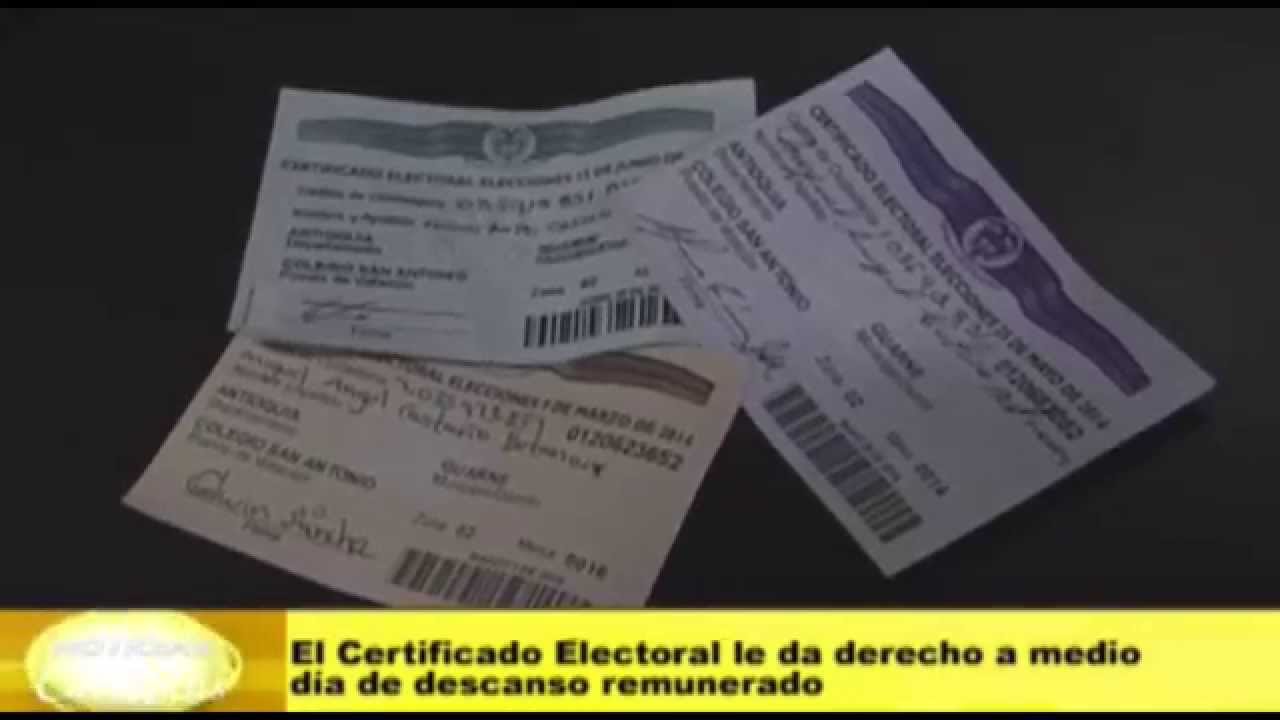Conozca los beneficios del Certificado Electoral