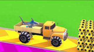 Long Slide Game With Cow Elephant Gorilla Hippopotamus Tiger 3d Animal Game Funny 3d Animals