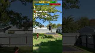 RANKING TOP 5 TRAMPOLINE FAILS 🤣 #shorts