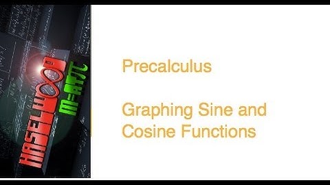 Precalculus -  4.4 Notes: Graphs of Sine and Cosine Functions