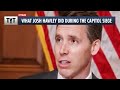 How Josh Hawley Acted During US Capitol Siege