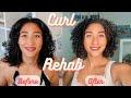 5 minute curl education- How to give your hair extra TLC after straight to curly maintenance