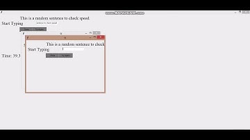 Typing speed test in python project.