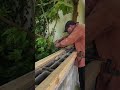 Casting a concrete cill / worktop for the outdoor kitchen