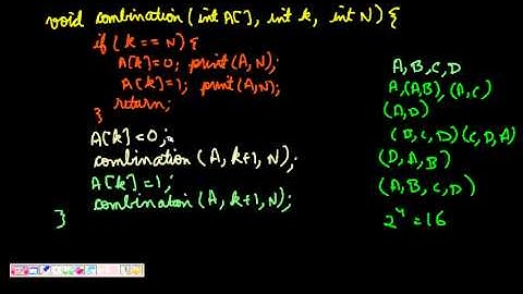 Programming Interviews: Print all Combinations of an Array