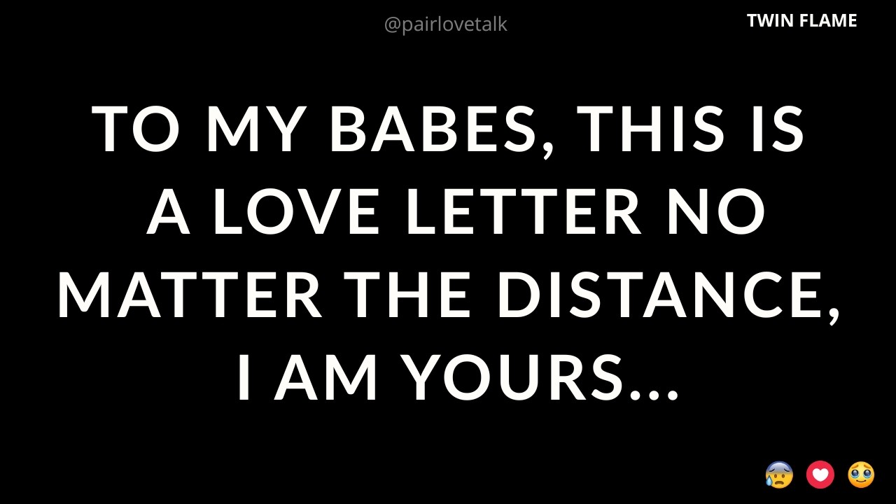 Моим любимым, это любовное письмо. Неважно, на каком расстоянии я нахожусь, я твоя... 😍🥰❤️