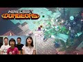 危険がいっぱい！砂漠の寺院！ マインクラフトダンジョンズ実況せんももあいパパ4人同時プレイ#8