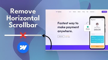 How to Remove the Horizontal Scrollbar in #webflow