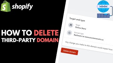 Shopify: How to Remove Third-Party Domain
